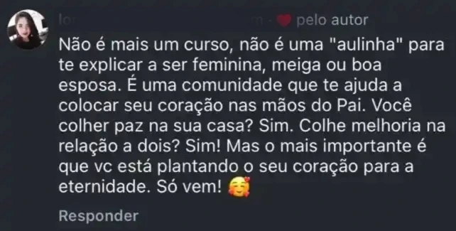 Depoimento de aluna sobre sua transformação com Pâmela Arumaa